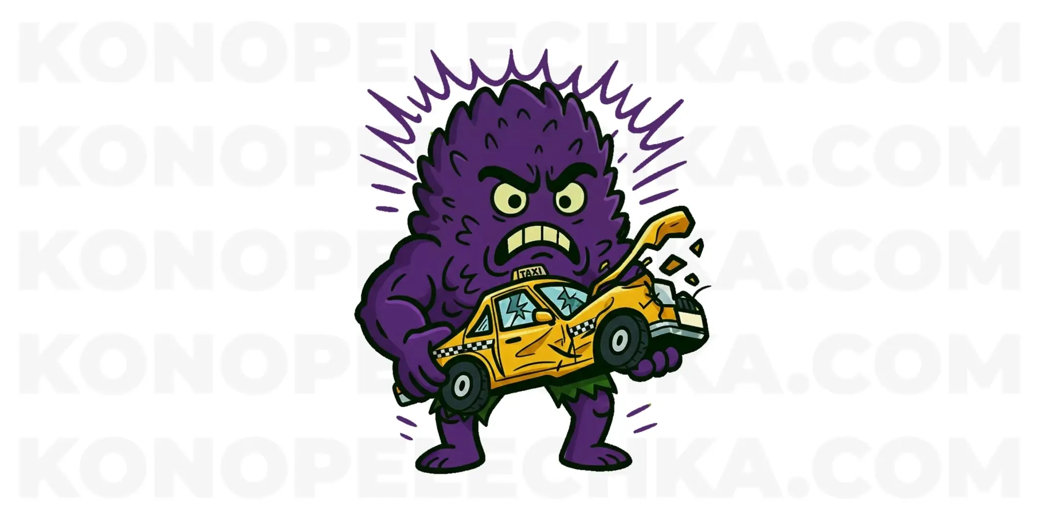 Purple Banner Auto конопелечка стікери